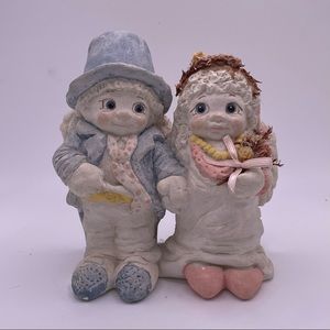 Vintage 1990s Dreamsicles Wedding Rehersal Bride Groom Cherub Ceramic Figurine